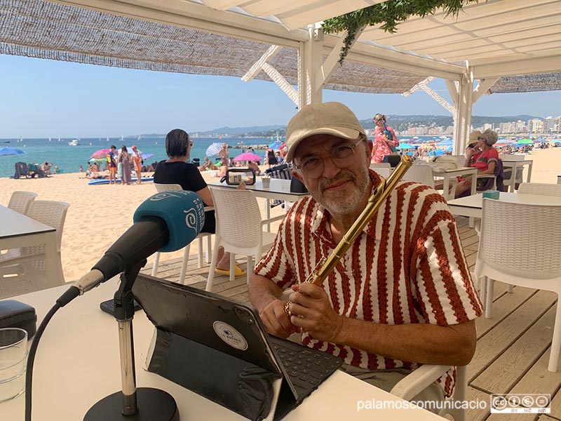 El flautista palamosí Vicens Prats, l'any passat en una edició del programa 'Ple al 15'.