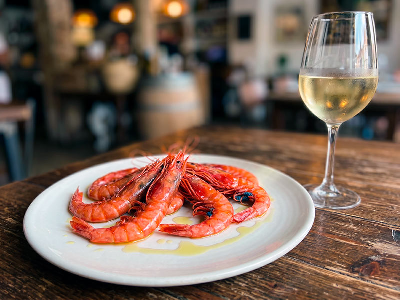 La gamba de Palamós, el producte estrella de casa nostra. (Foto: Generada amb IA).