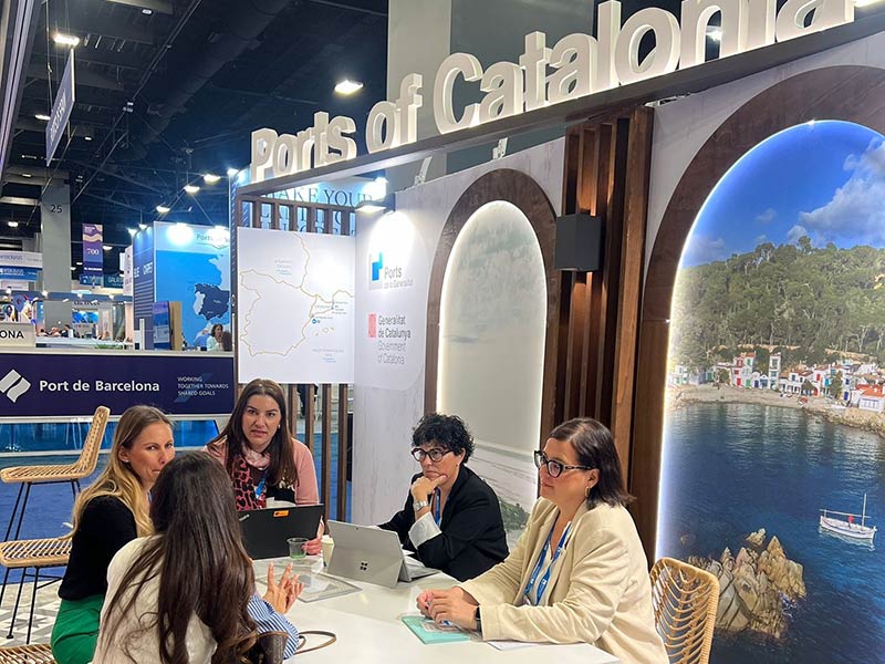 Palamós és present al fòrum internacional de creuers Seatrade Cruise Global de Miami. (Foto: Ajuntament de Palamós).