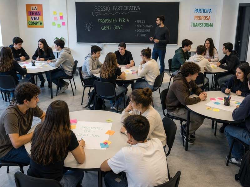 Palamós cerca l’opinió dels joves sobre temes referents al municipi. (Foto: Ajuntament de Palamós).