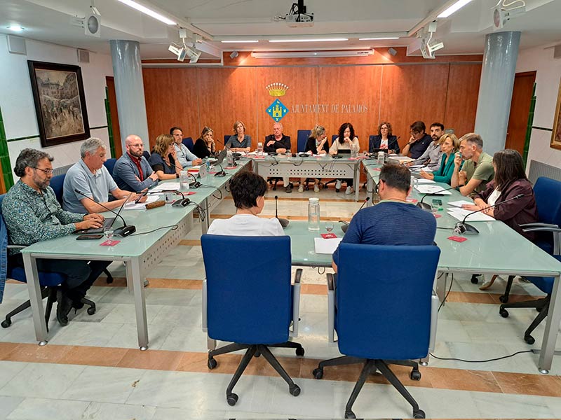 Imatge del Ple de l'Ajuntament de Palamós d'aquest mes de maig. (Foto: Ajuntament de Palamós).
