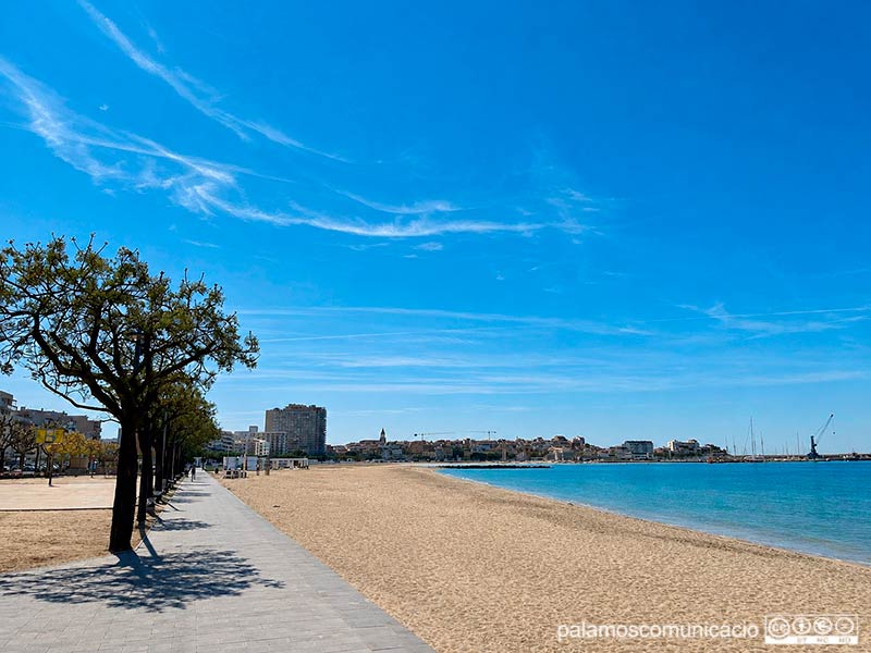La platja Gran de Palamós.
