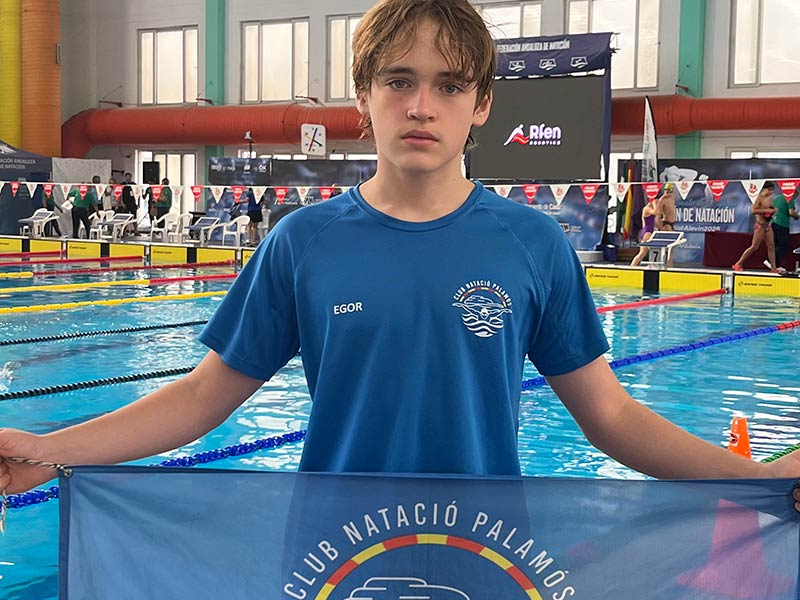 El nedador del Club Natació Palamós, Egor Chernogortsev. (Foto: Club Natació Palamós).