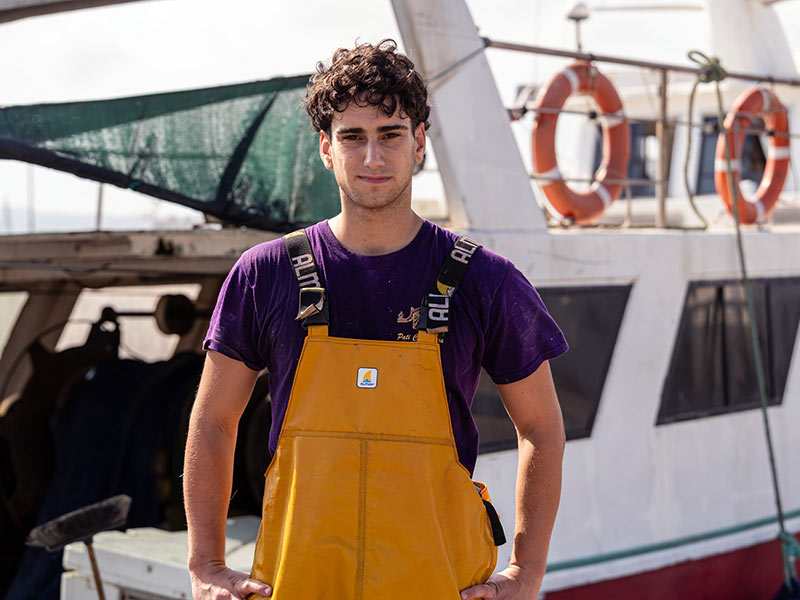 L'Aritz Aguirre estudia el Grau Superior en Pesca d’Altura i Transport Marítim al País Basc. (Foto: La Rita Comunicació).