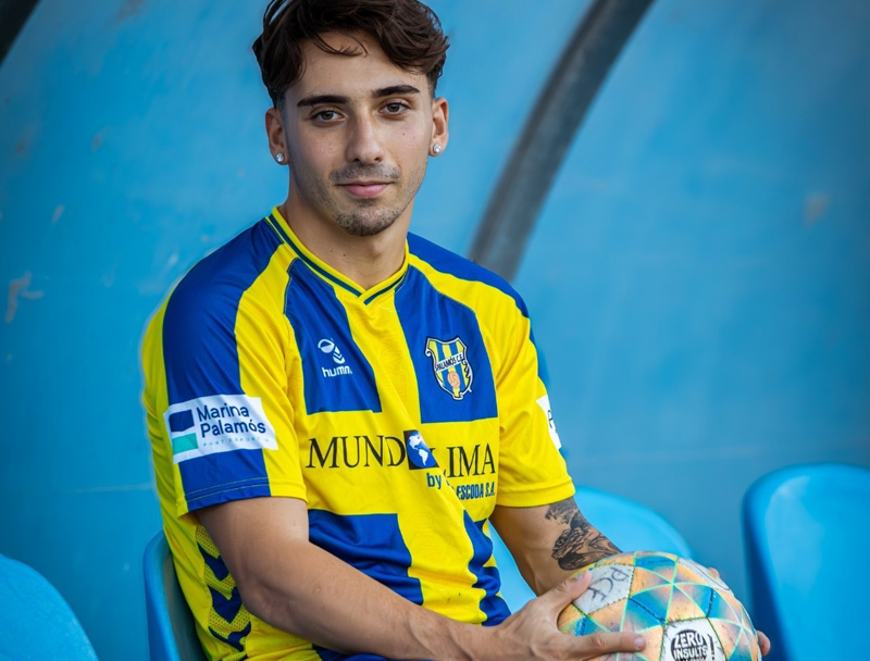 L'extrem Joan Bordallo, nou fitxatge del Degà. (Foto: Juni Studio - Palamós CF).