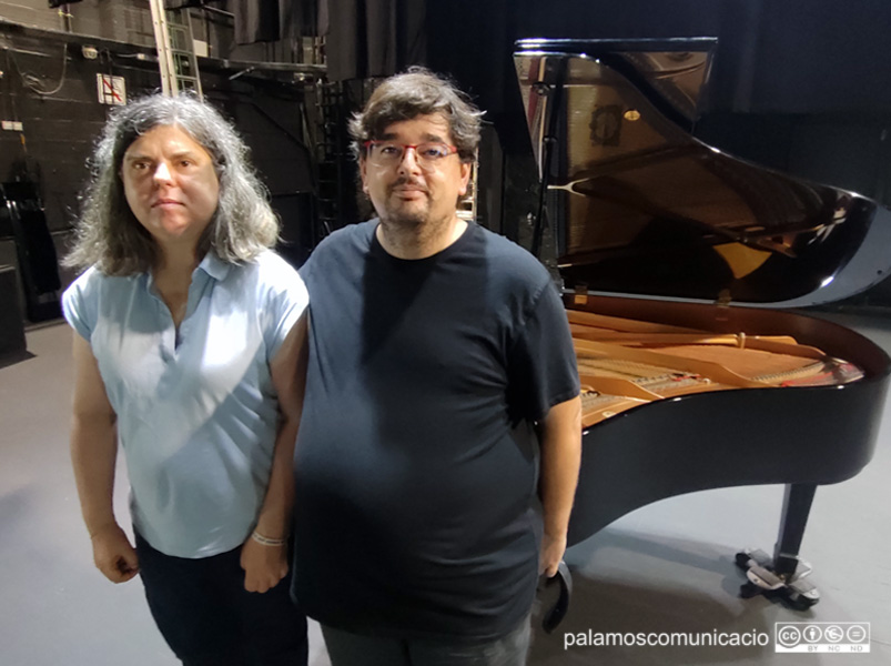 Ingrid Cusidó i Amós Pérez, al Teatre La Gorga.