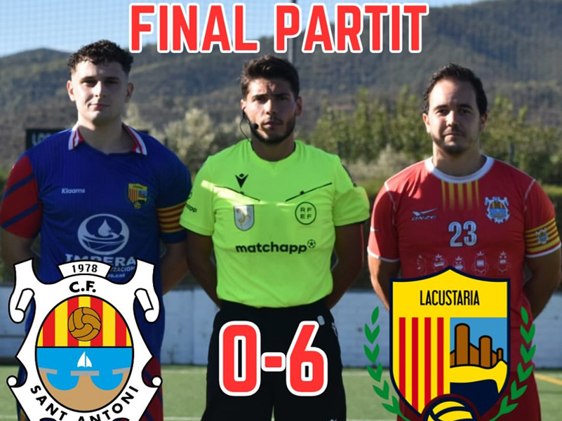 El Sant Antoni es va veure superat pel Llagostera. (Foto: CF Sant Antoni).