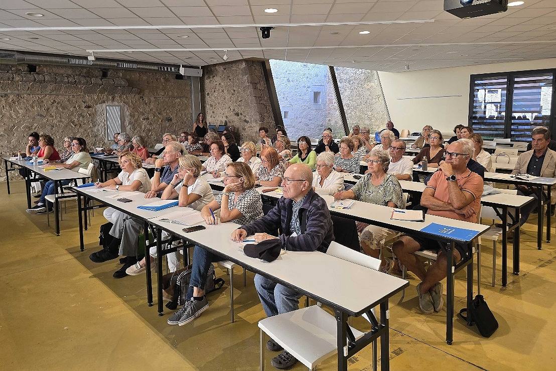El primer dia de classe, aquest passat dimecres. (Foto: Ajuntament de Calonge i Sant Antoni).