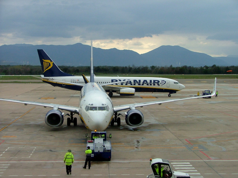 Minva la presència de Ryanair a l'aeroport de Girona.