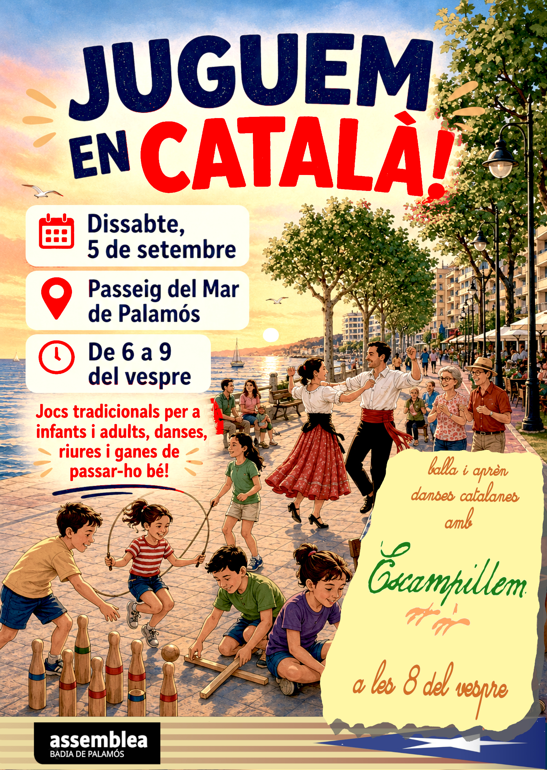 Cartell de la festa 'Juguem en català'.