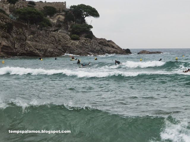 Temporal de llevant a Palamós, aquest cap de setmana. (Foto: eltempspalamos.blogspot).