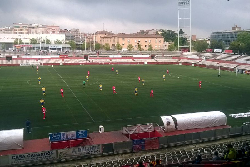 El Palamós ha perdut després de vuit partits sense fer-ho. (Foto: Ramon Ribas).