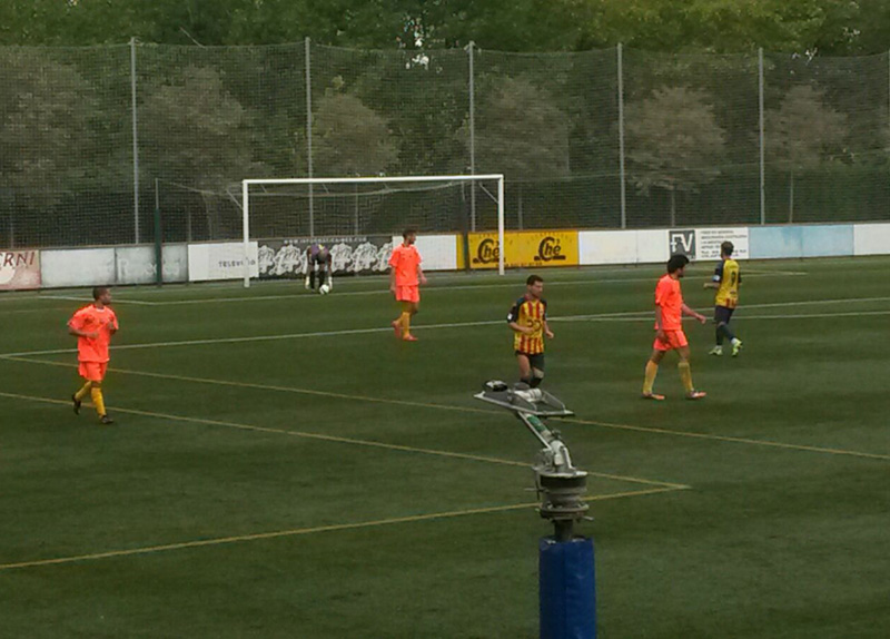 El Palamós ha aconseguit la primera victòria de la temporada guanyant a Vilafranca. (Foto: Sergi Cortés).