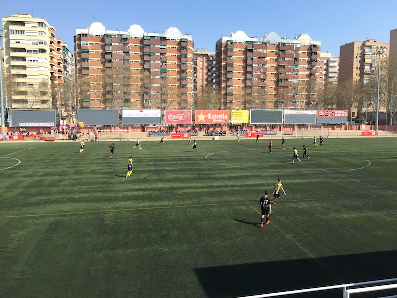 El Palamós ha guanyat al camp de La Verneda (1-2). (Foto: Ramon Ribas).