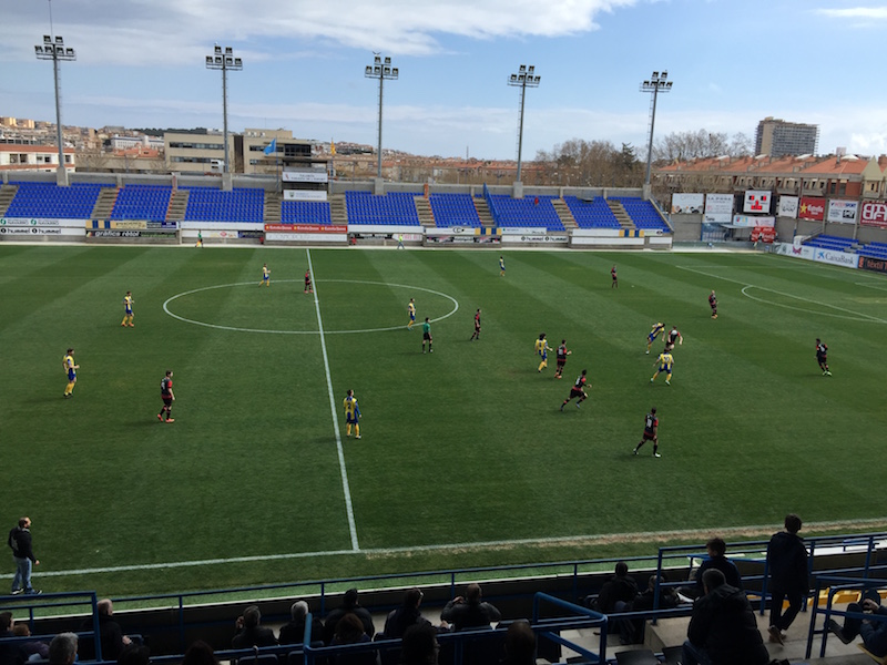 El Palamós ha empatat a casa amb el Santfeliuenc a zero gols. (Foto: Ramon Ribas).
