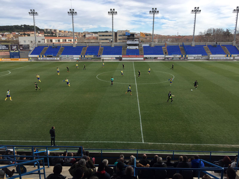 Palamós i Figueres empaten a 1 en el primer partit de la 2a volta. (Foto: Ramon Ribas)