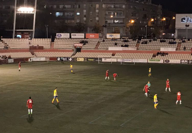 El Palamós ha perdut el partit jugat avui amb el Terrassa (Foto:Joan Pau Pérez)