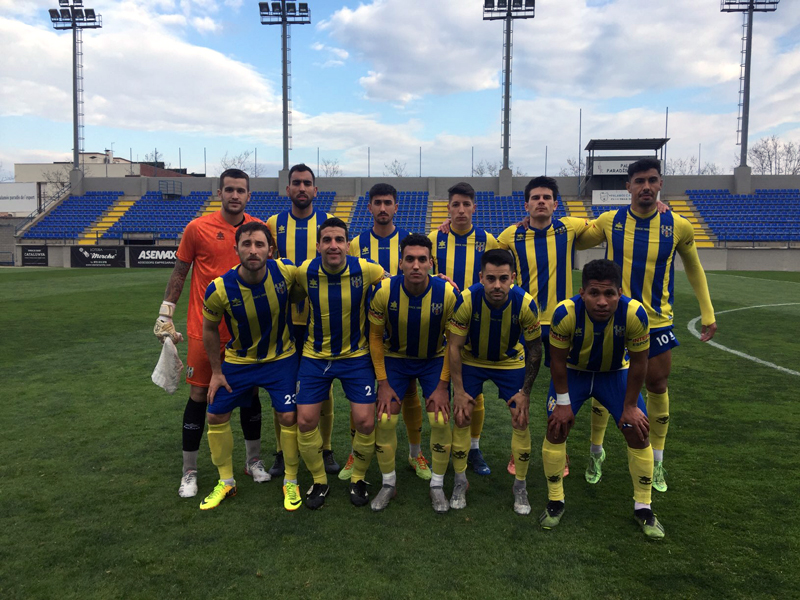 L'onze inicial del Palamós CF davant L'Escala FC. (Foto: Palamós CF)